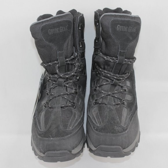 Guide Gear Thinsulate 653077 GG Zippel Bay Winter Boots Black Mens Size 12M main image 5